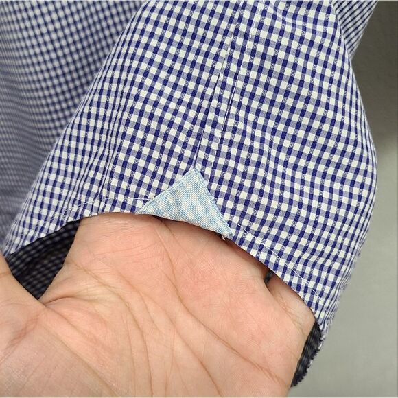 Banana Republic Supima Cotton Button Down Blue Shirt Size Small - Picture 4 of 6